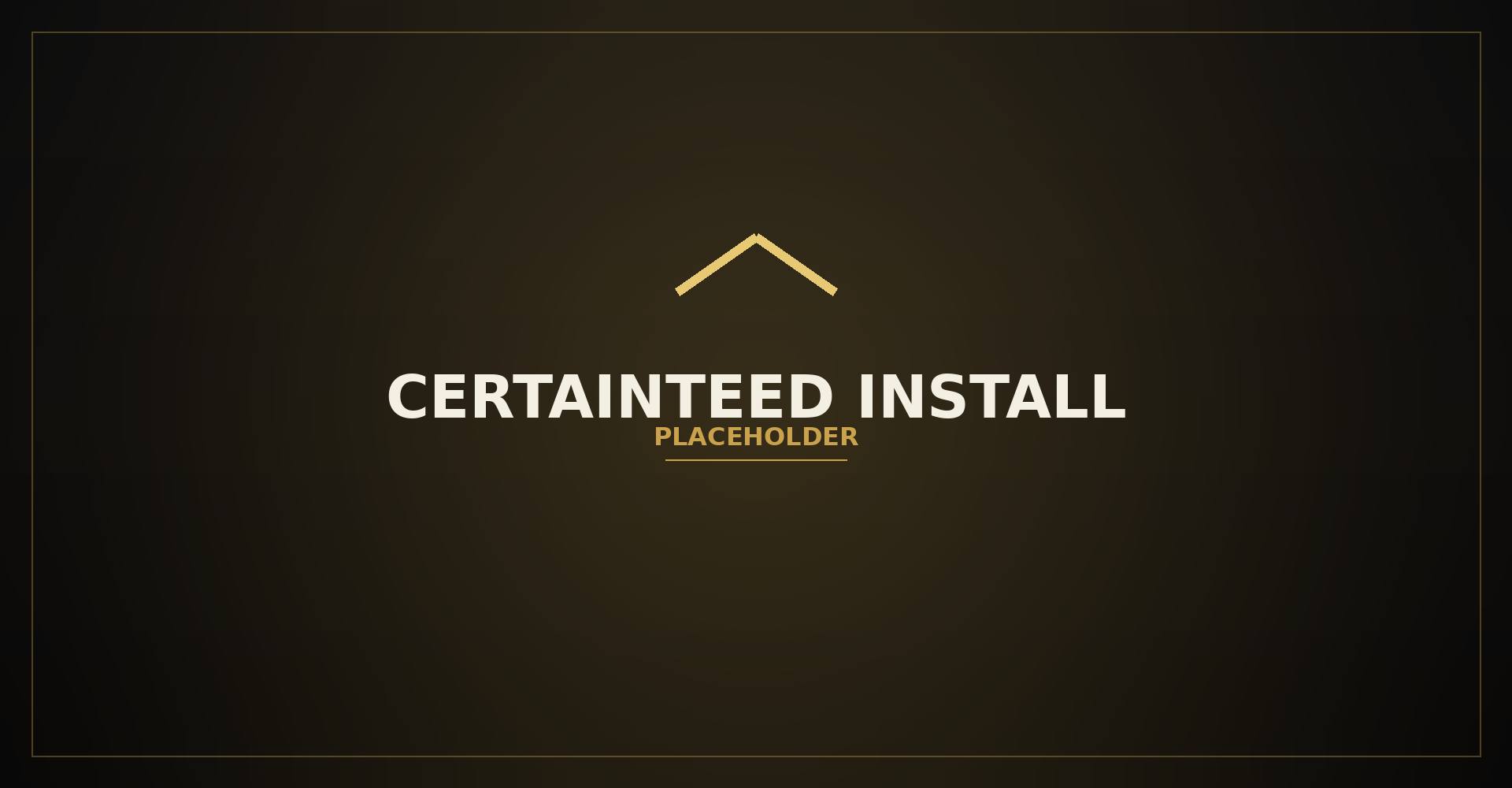 CertainTeed roofing installation