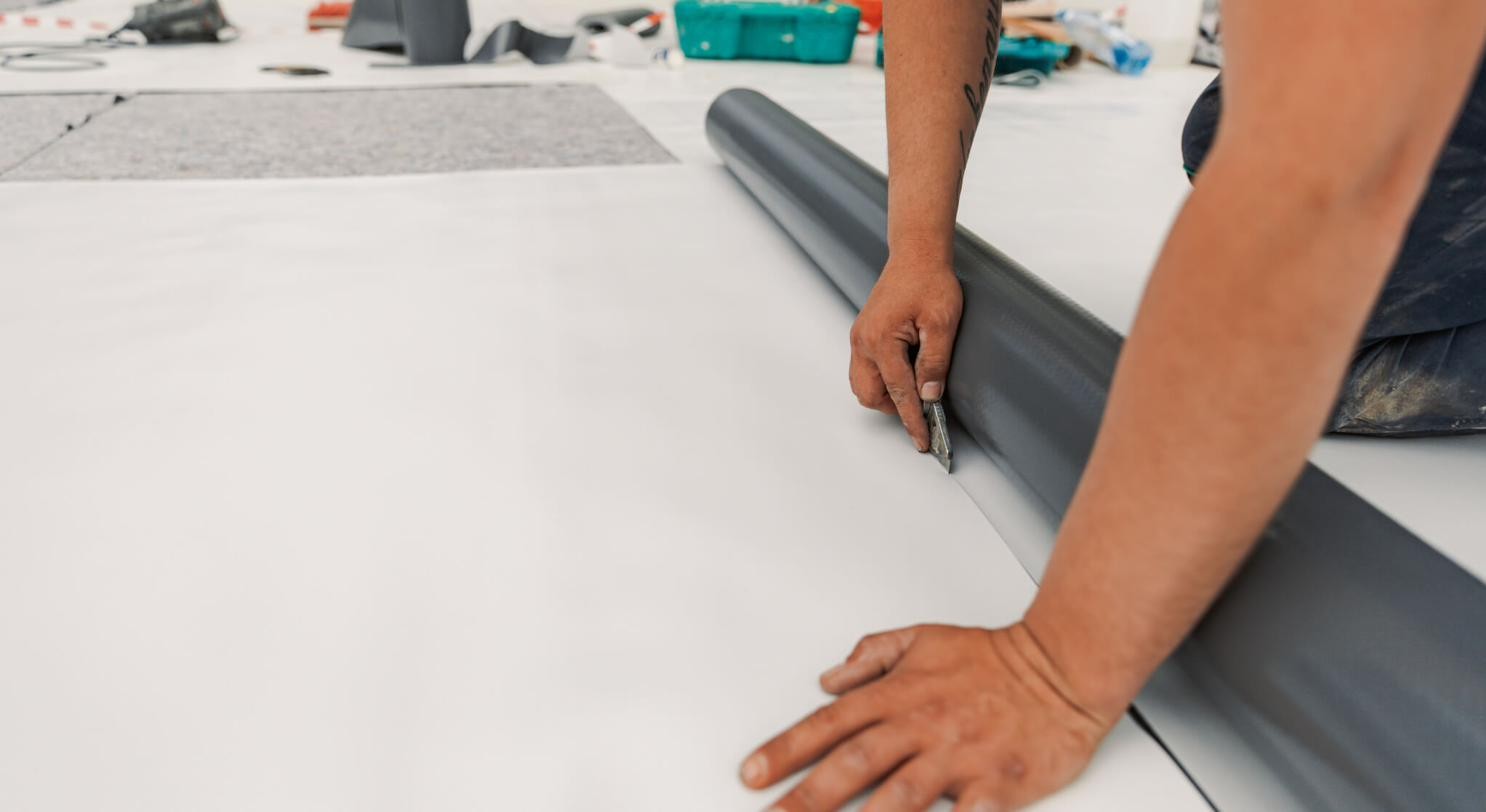 Flat roof system